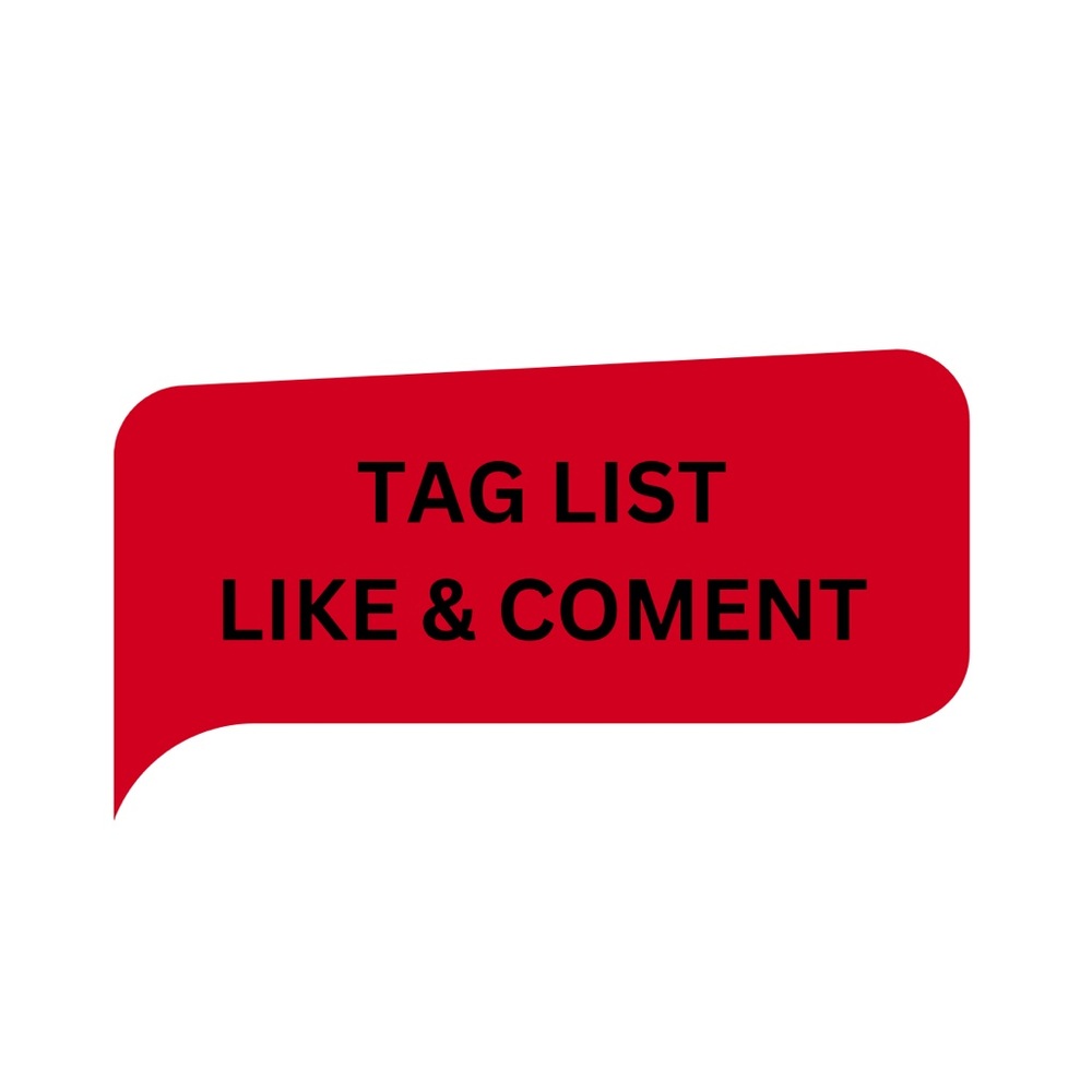 TAG LIST! LIKE & COMMENT TO BE TAGGED!